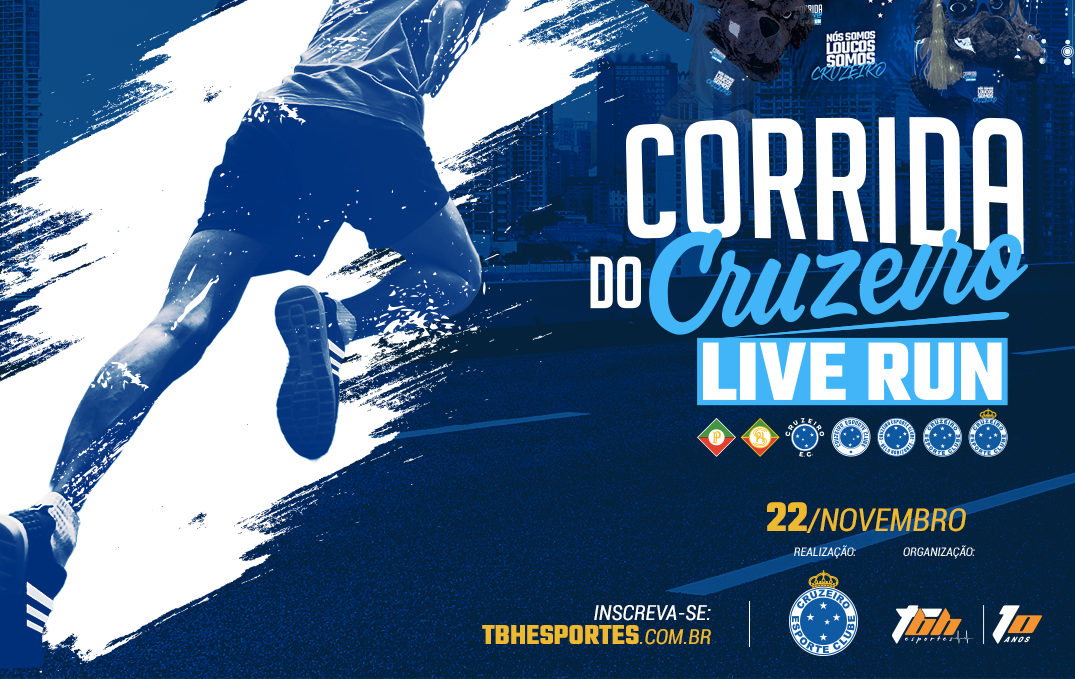 Tradicional no calendário do atletismo brasileiro, Corrida do Cruzeiro ganha formato virtual; prova acontece em 22 de novembro