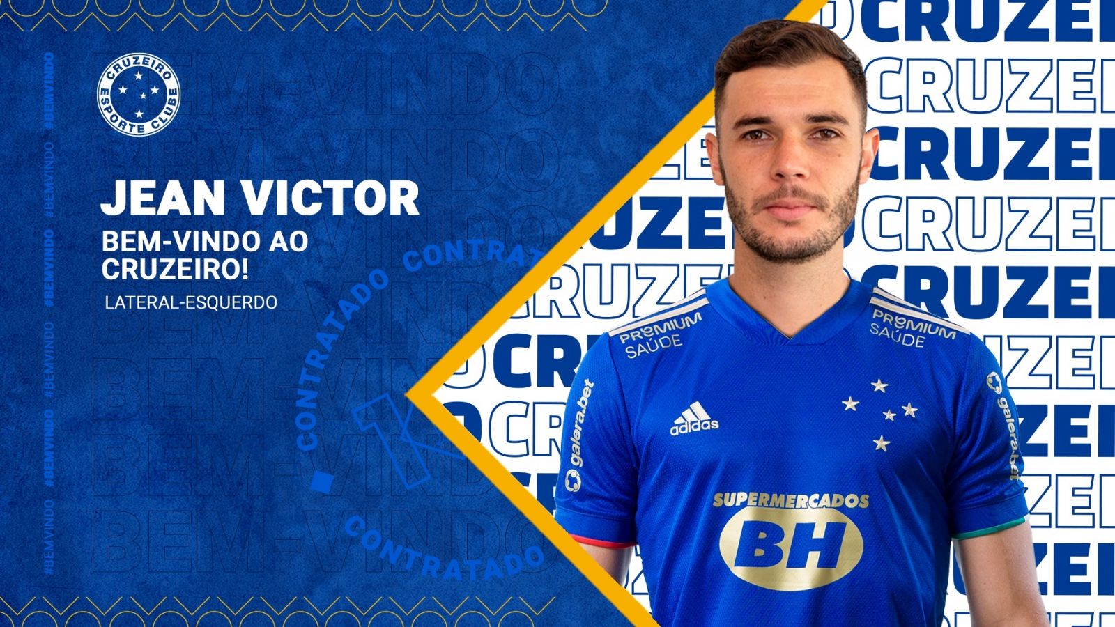 Cruzeiro oficializa a contratação do lateral esquerdo Jean Victor junto ao Boavista-RJ  