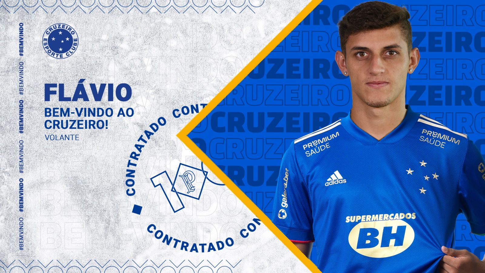 Cruzeiro confirma contratação por empréstimo do volante Flávio