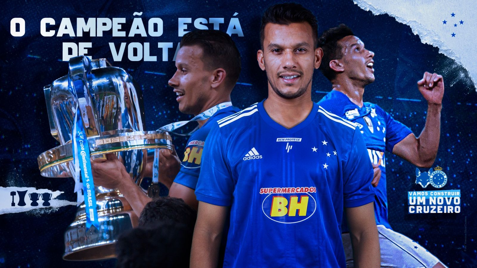 Multicampeão com a camisa celeste, Henrique está de volta para ajudar na construção de um novo Cruzeiro