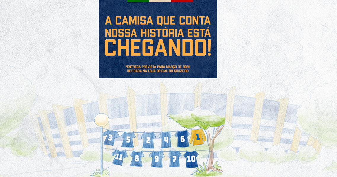 Com campanha especial, Cruzeiro abre venda às escuras da camisa oficial do centenário 